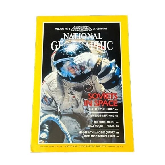 ❤️ NATIONAL GEOGRAPHIC OCTOBER 1986 SOVIETS IN SPACE - Picture 1 of 5
